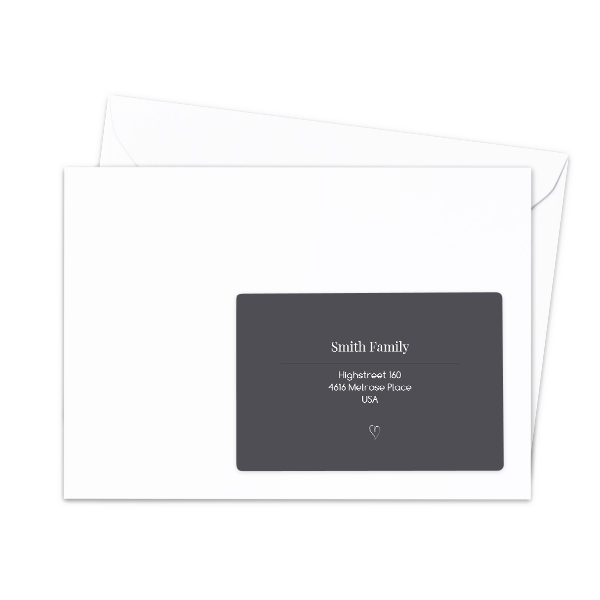 Étiquettes adresse pour les destinataires (lot de 16 différentes)