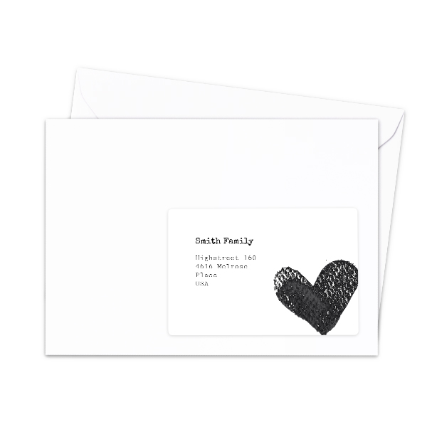 Étiquettes adresse pour les destinataires (lot de 16 différentes)