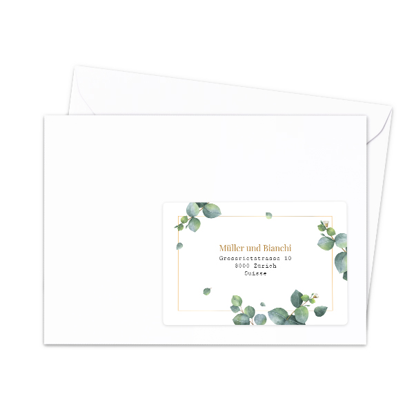 Receiver address labels - set of 16 different Receiver address labels - set of 16 different