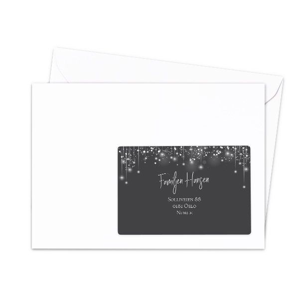 Étiquettes adresse pour les destinataires (lot de 16 différentes)