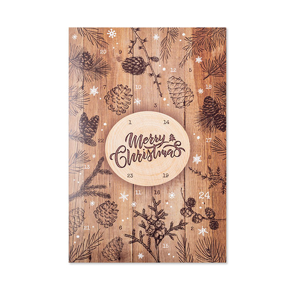 Photo Advent calendar wood pines Photo Advent calendar wood pines