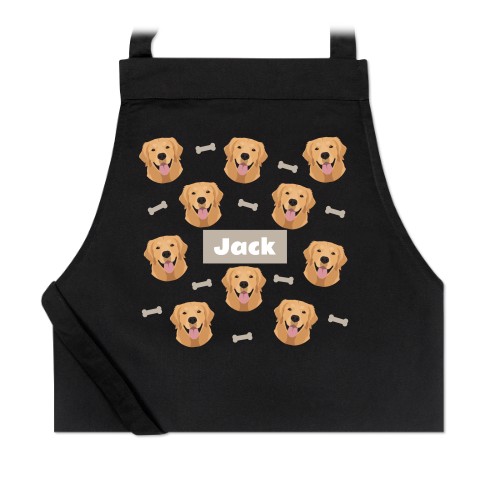 Black apron with AI Image