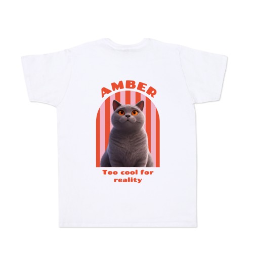 T-shirt with AI White Back