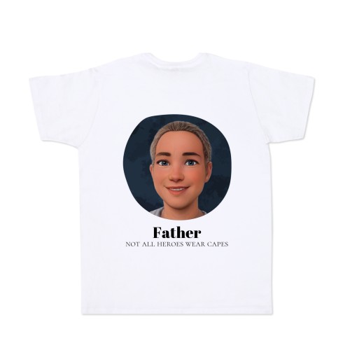 T-shirt with AI White Back