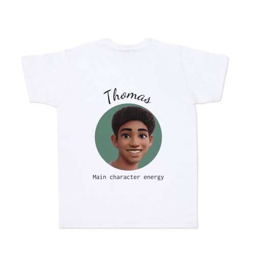 T-shirt met AI wit achterkant