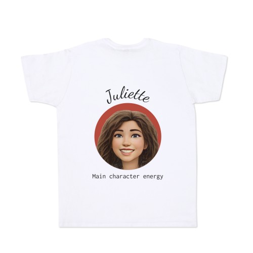 T-shirt avec IA blanc arrière