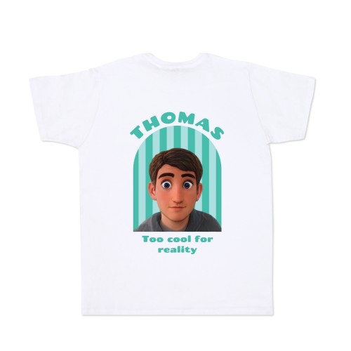 T-shirt with AI White Back