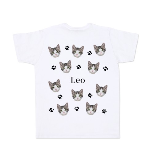 T-Shirt mit KI Weiss Rückseite