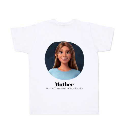 T-shirt with AI White Back