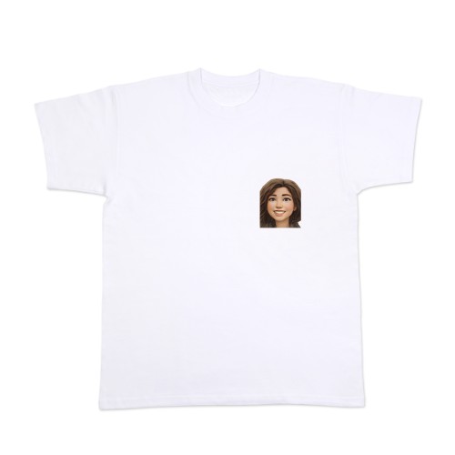 T-skjorte med AI hvit front T-skjorte med AI hvit front