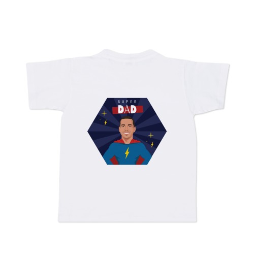 T-shirt avec IA enfant blanc arrière