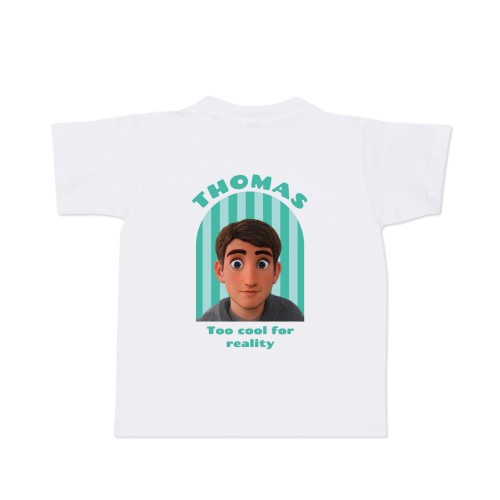T-shirt with AI Kids White Back