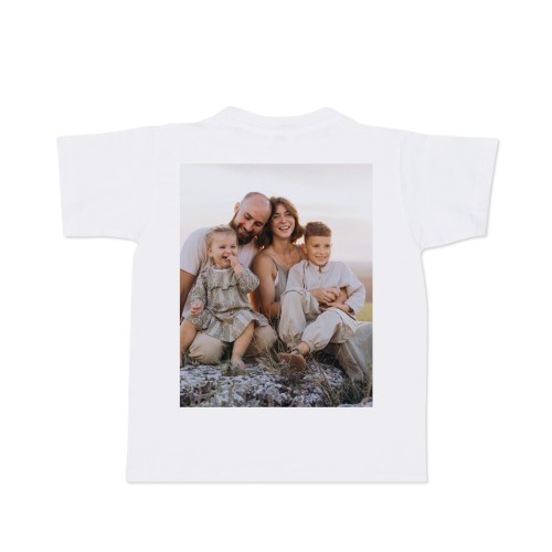 T-shirt met AI kinderen wit achterkant
