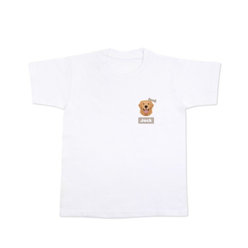 T-shirt med AI til børn hvid forside