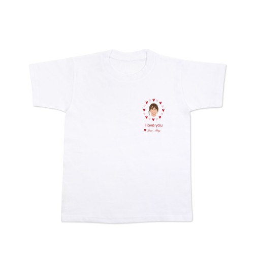 Kinder T-Shirt mit KI Weiss Vorderseite