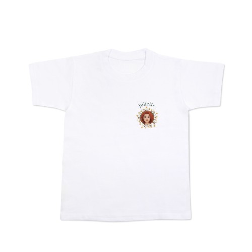 Kinder T-Shirt mit KI Weiss Vorderseite