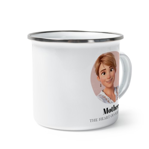 Enamel Mug Grey with AI Filter