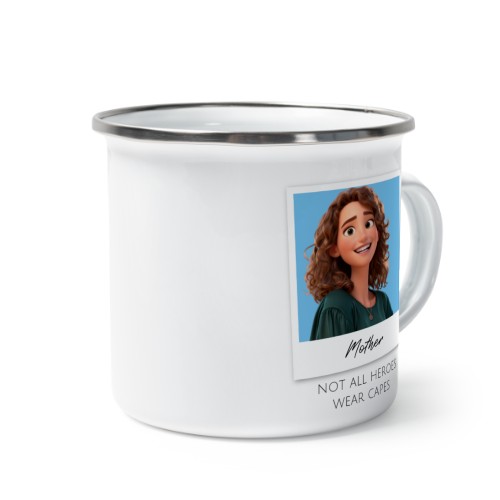 Enamel Mug Grey with AI Filter