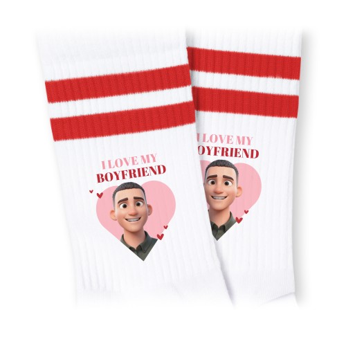 AiFilterSportSocks_HeartShapeTextAvatarPink