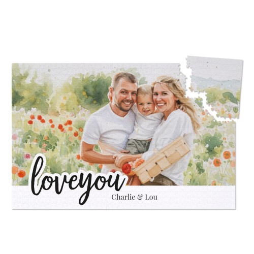 Puslespil med AI foto 1000 brikker (hård pap)