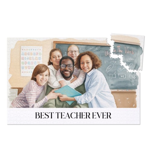 Puslespil med AI foto 1000 brikker (hård pap)