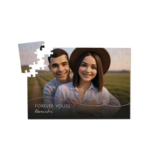 Puslespil med AI foto 120 brikker (hård pap)