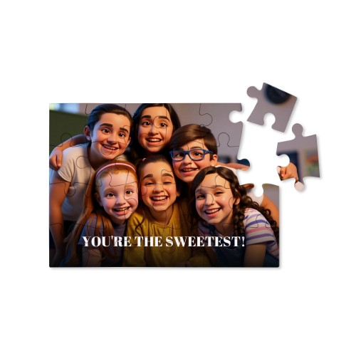 Puslespil med AI foto 24 brikker (hård pap)