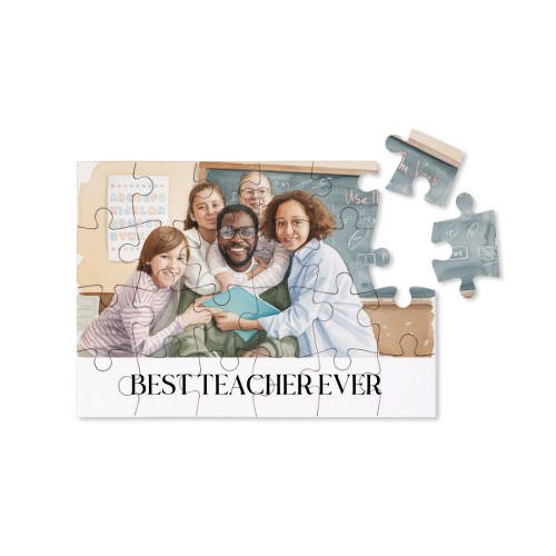 Puslespil med AI foto 24 brikker (hård pap)