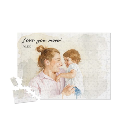 Puslespil med AI foto 315 brikker (hård pap)