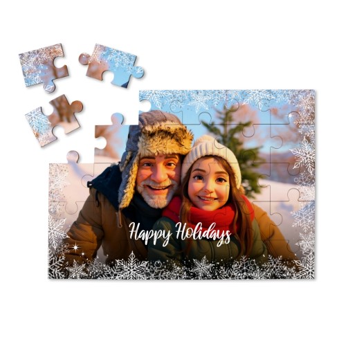 Puzzle 30 pièces avec illustration IA (bois MDF brillant)