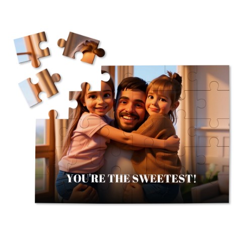 Puslespil med AI foto 30 brikker (MDF)