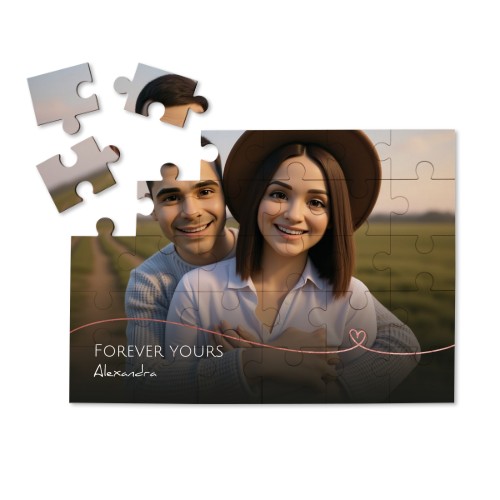 Puslespil med AI foto 30 brikker (MDF)