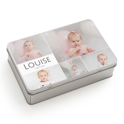 Tin storage box Rectangle Large