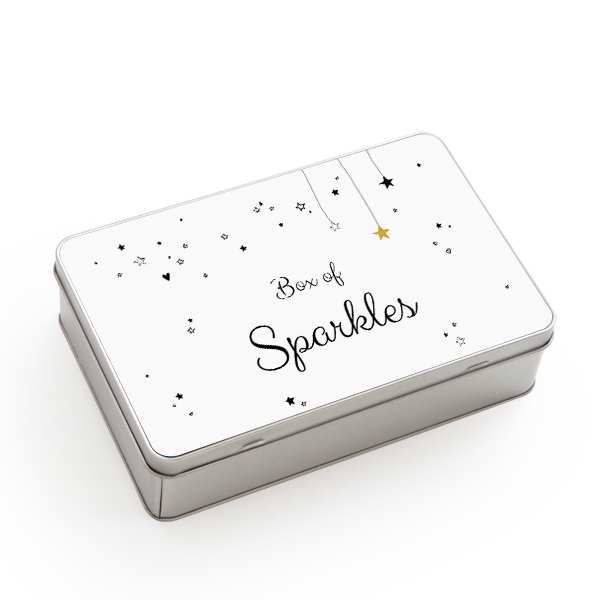Tin storage box Rectangle Large