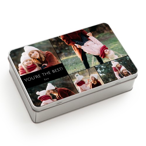 Tin storage box Rectangle Large