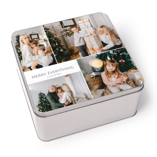 Tin storage box Square Tin storage box Square