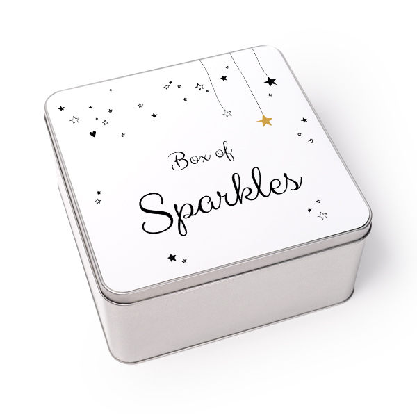Tin storage box Square