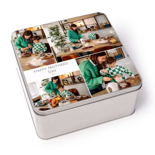 Tin storage box Square