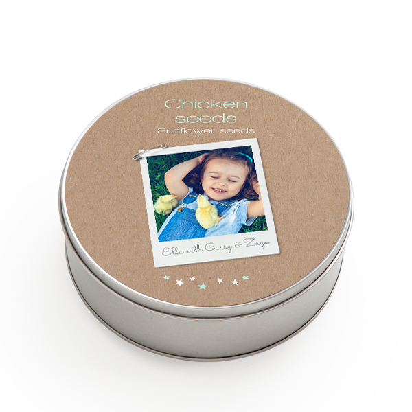 Tin storage box Round Large Tin storage box Round Large