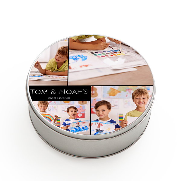 Boîte de rangement ronde grand format