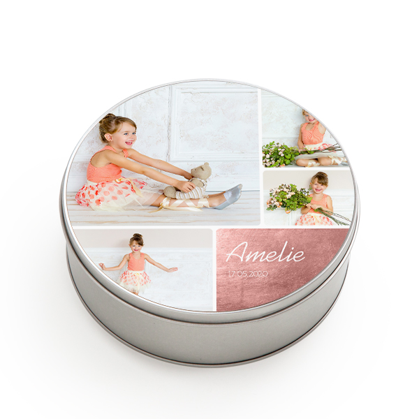 Pyöristetyt kulmat ja metallinen tausta