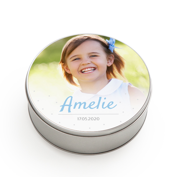 Boîte de rangement ronde grand format
