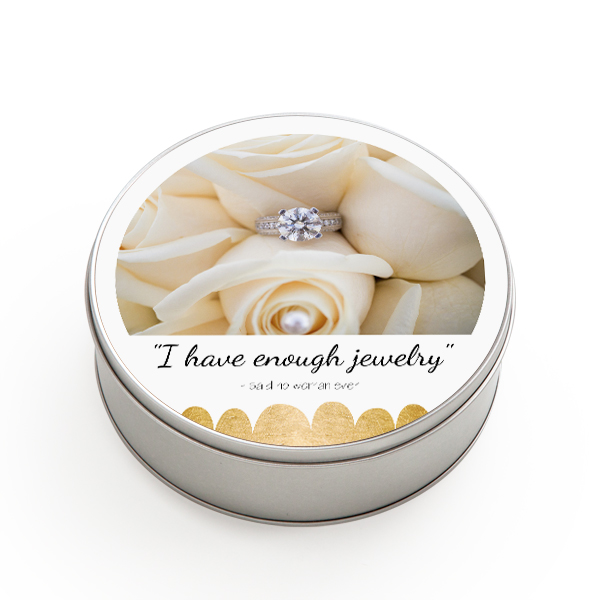 Tin storage box Round Large Tin storage box Round Large