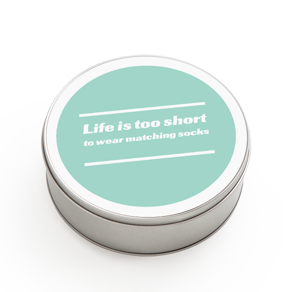 Tin storage box Round Large