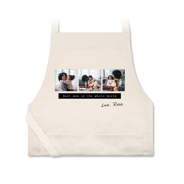 Tablier photo beige naturel Tablier photo beige naturel