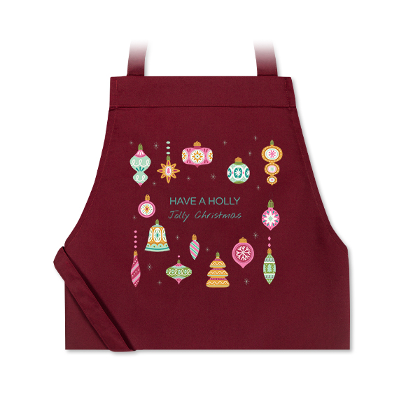 Coloured Apron Burgundy