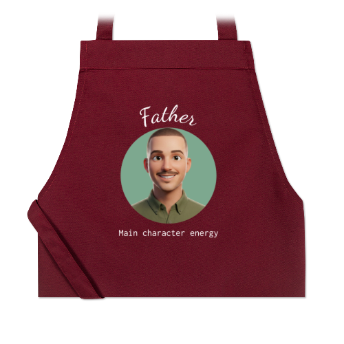 Tablier bordeaux