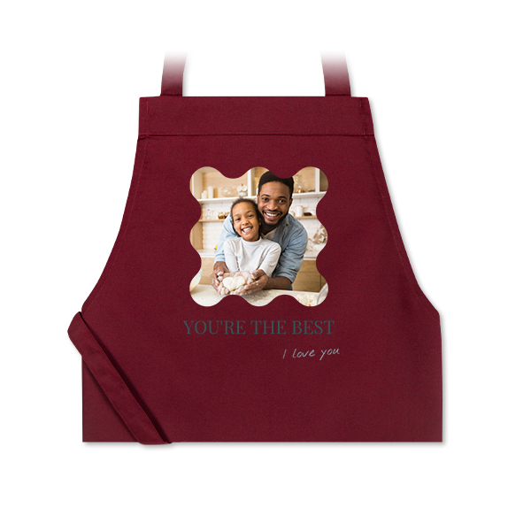 Coloured Apron Burgundy