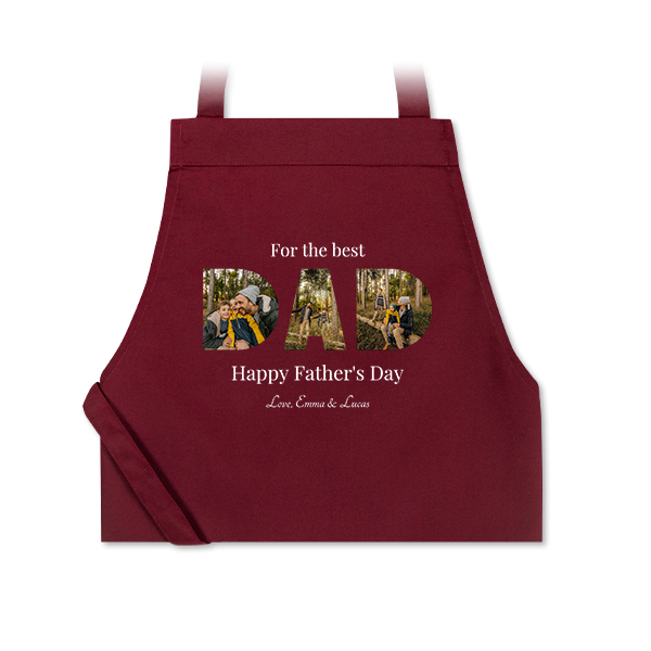 Coloured Apron Burgundy