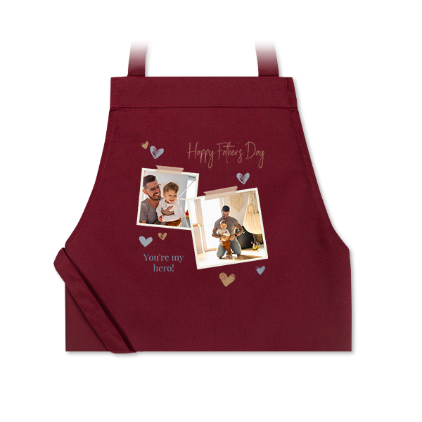 Coloured Apron Burgundy